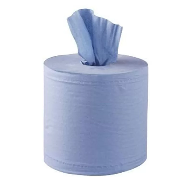 blue centre pull towel