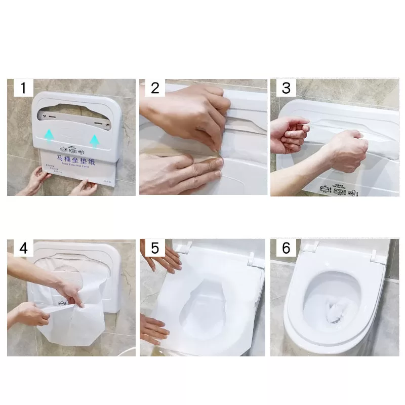 2 Fold Toilet Paper Seat Cover Application