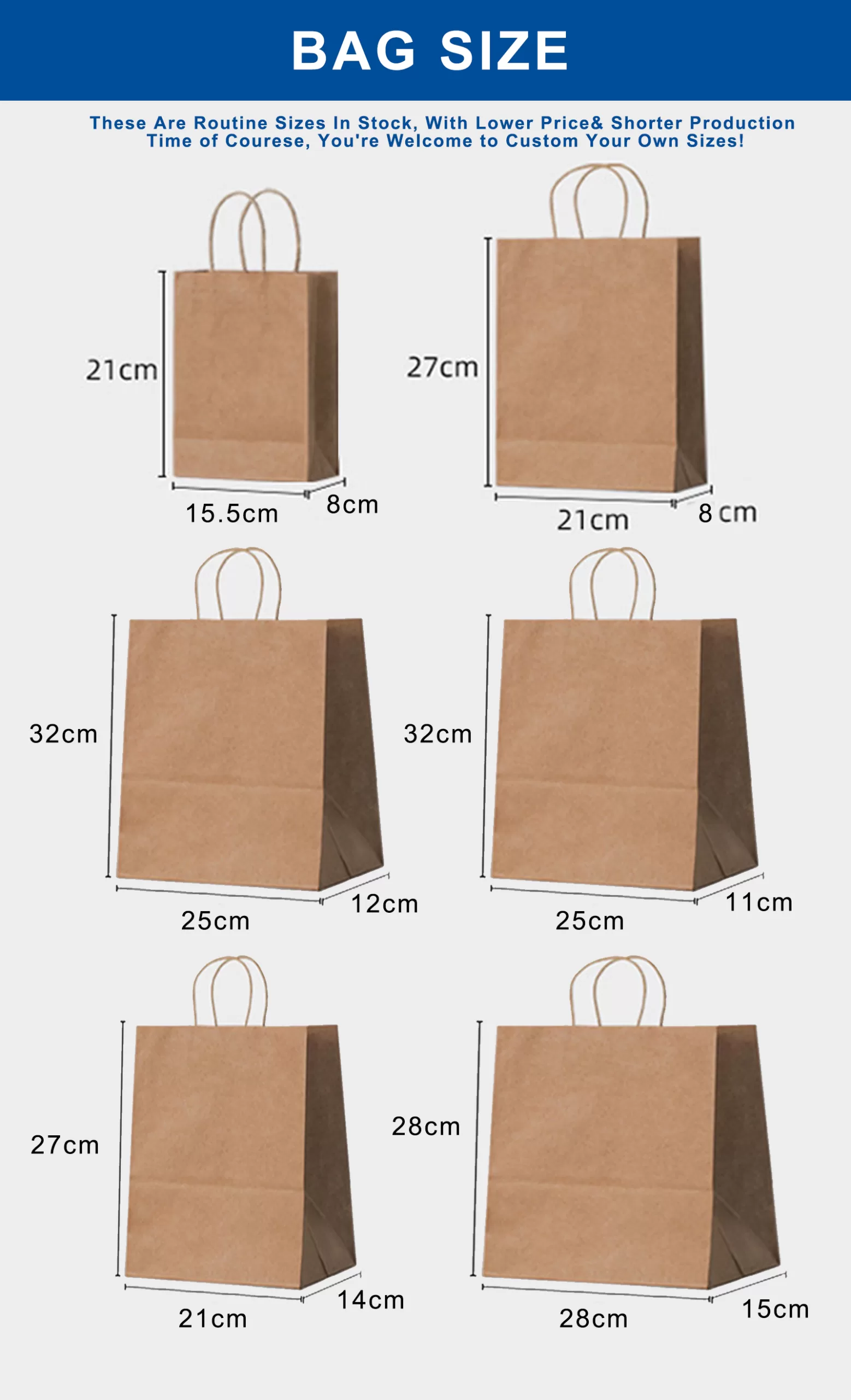 paper bag size